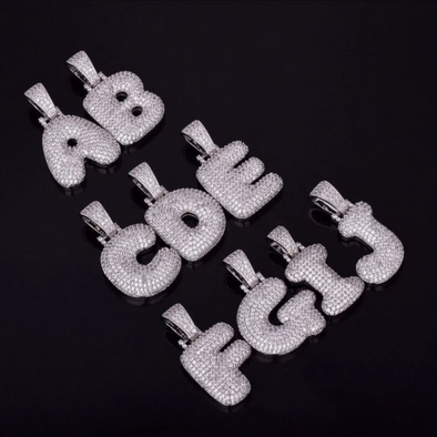 A-Z Custom Bubble Letter Necklace
