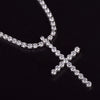 Iced Out Cross Tennis Chain (5mm)