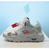 Custom "Off-White" Huaraches (White/Black)