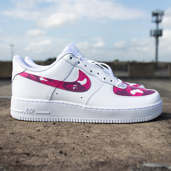 Pink Bape Custom Air Force 1's