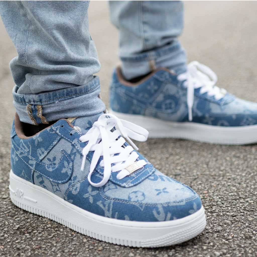Louis vuitton x supreme air hot sale force 1