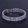 2 Row Iced Tennis Bracelet